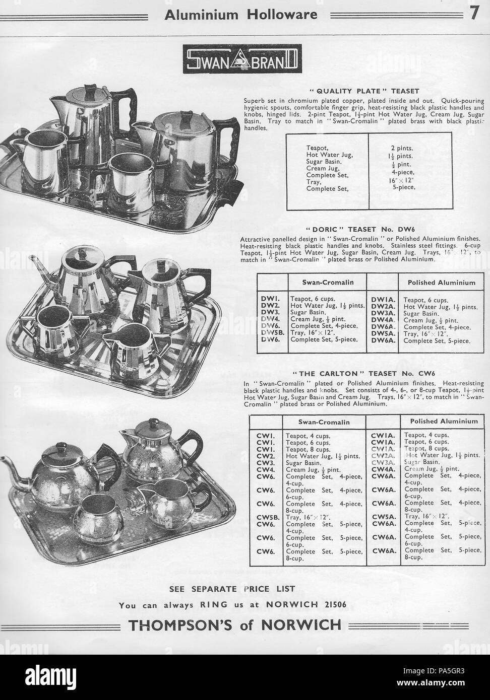 General wholesale catalogue hardware factors H. Thompson & Sons Ltd