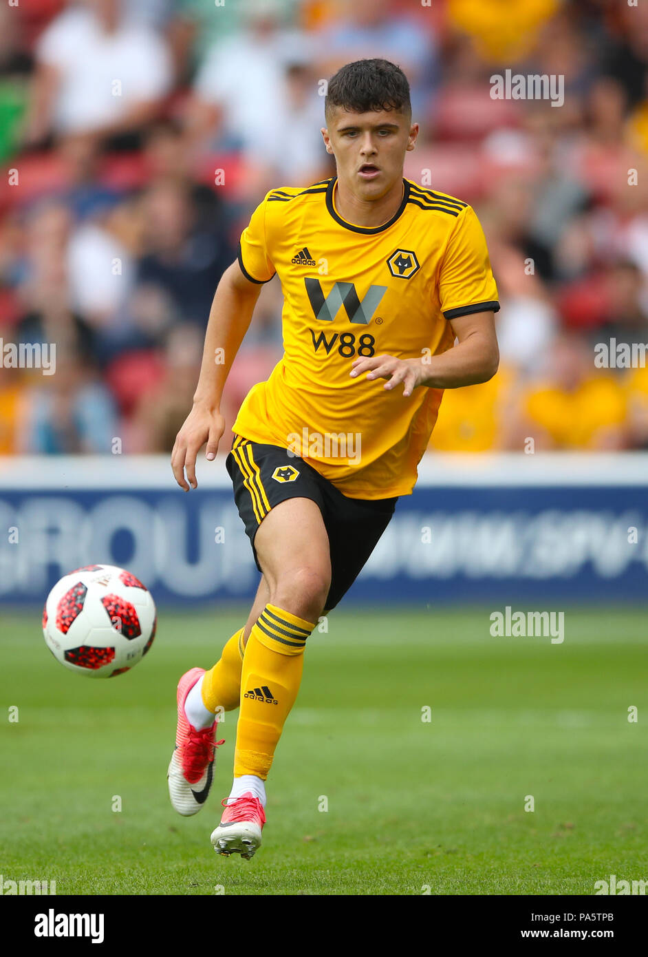 Wolverhampton Wanderers' Ryan Giles during a pre season friendly match at the Banks's Stadium, Walsall. Stock Photo
