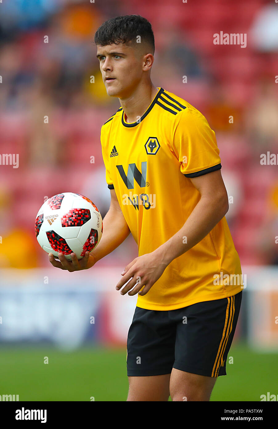 Wolverhampton Wanderers' Ryan Giles during a pre season friendly match at the Banks's Stadium, Walsall. Stock Photo