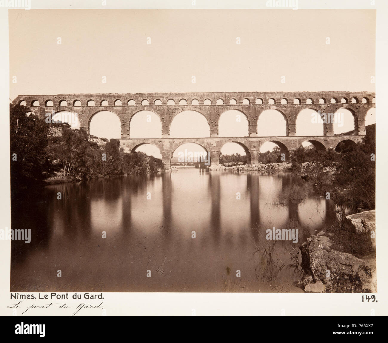 202 Pont du Gard, akvedukt i Nimes - Hallwylska museet - 107241 Stock Photo