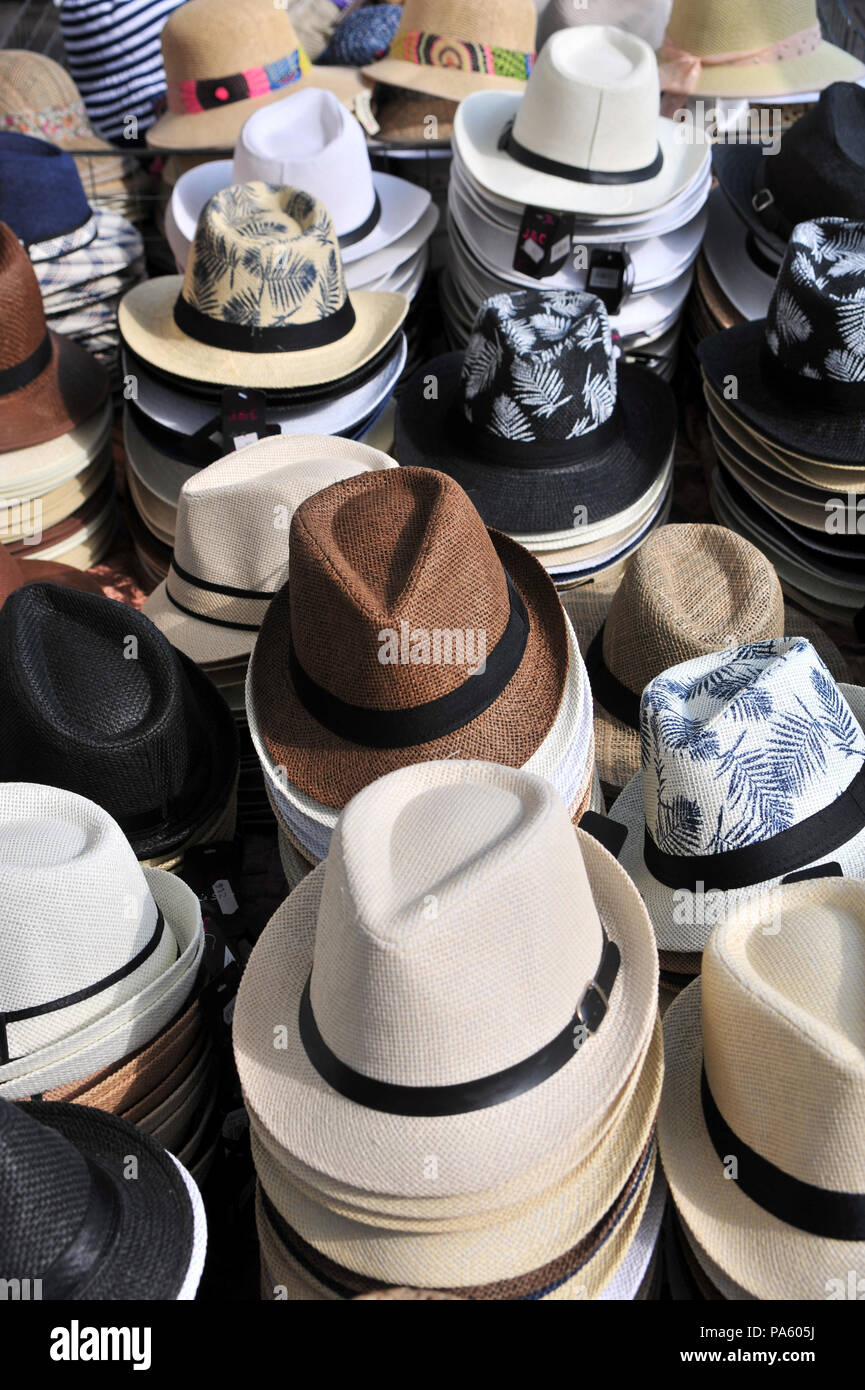 Selection of Men's Hats for sale and on display on sale at a