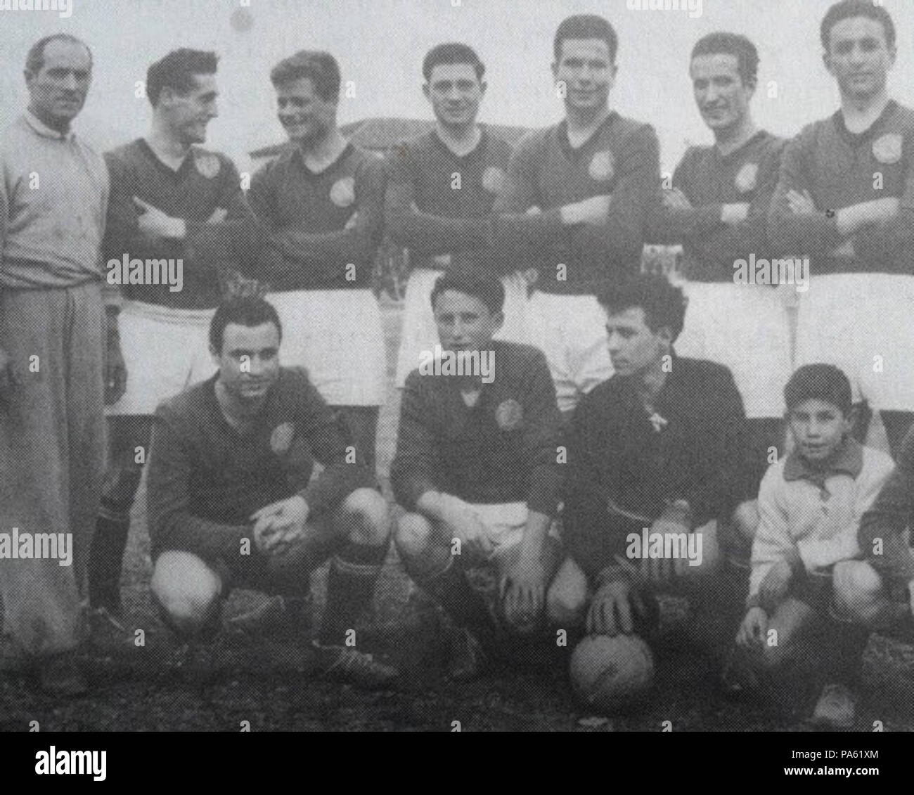 27 Avezzano calcio 1954 55 altra formazione Stock Photo