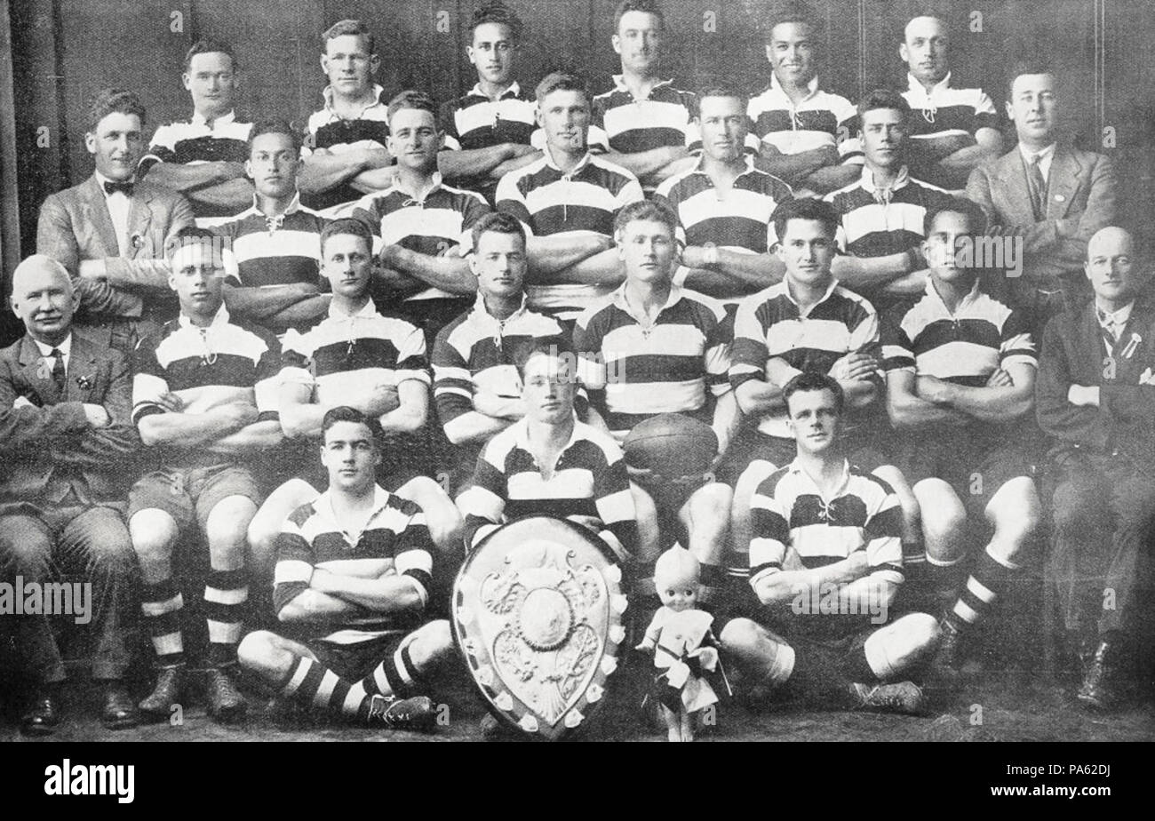 112 Hawke's Bay rugby union team 1923 Stock Photo - Alamy