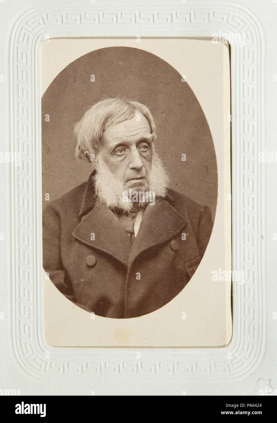 Inv.nr: LXIV:I.L.a.f.a.53. 94 Fotografiporträtt på Johan Bernhard Kempe, 1860-tal - Hallwylska museet - 107631 Stock Photo