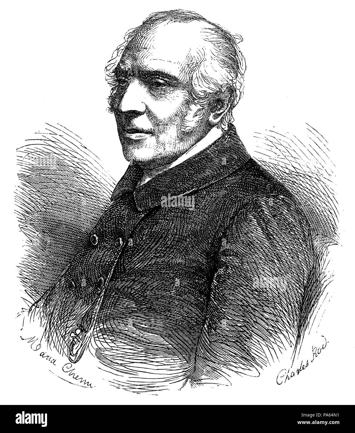 Pierre-Antoine Berryer (1790-1868), abogado y político francés. Stock Photo