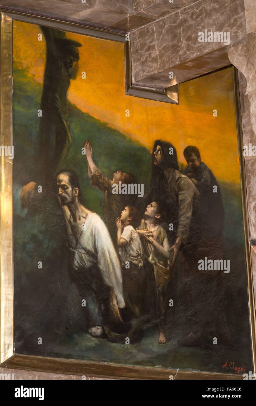 Aleix Clapés i Puig / Misericordia del señor (Mercy of the Lord), Siglo XX, Painting, Barcelona, Catalonia, Spain. Stock Photo