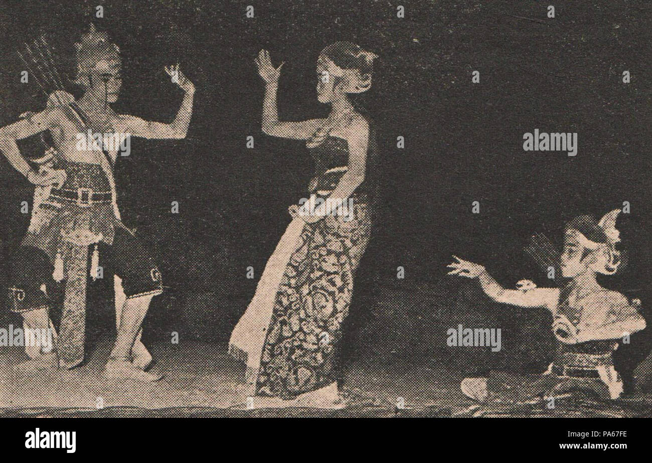 212 Ramayana Ballet - Sita and Rama reunited, Pentas Ramajana, p32 Stock Photo