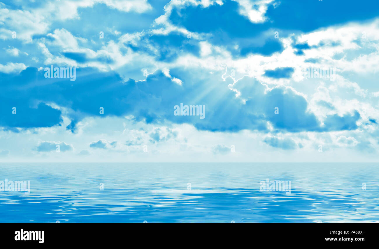 Blue cloudy sky hi-res stock photography and images - Alamy