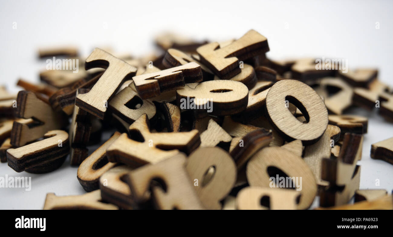 letter chaos Stock Photo