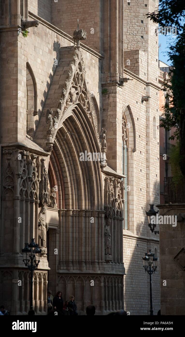 Berenguer de Montagut / Facade of the church of Santa María del Mar