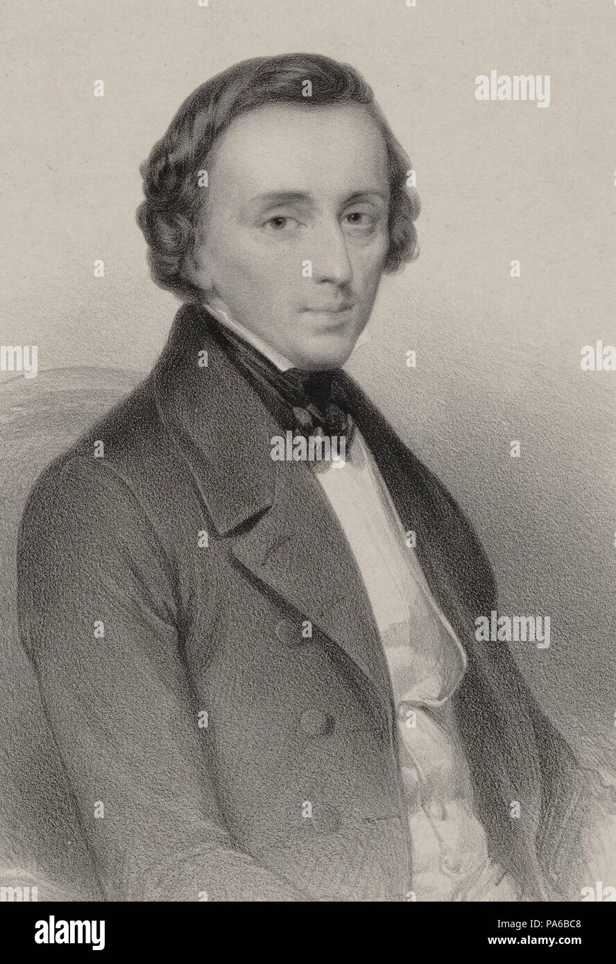 Portrait of the composer Frédéric Chopin (1810-1849). Museum: PRIVATE COLLECTION. Stock Photo