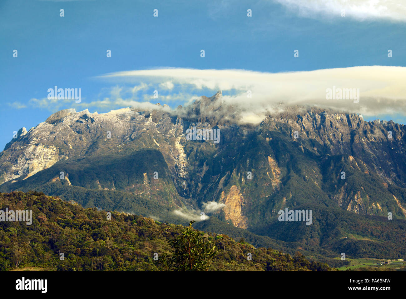 Mount Kinabalu Sabah Borneo Malaysia Federation Stock Photo