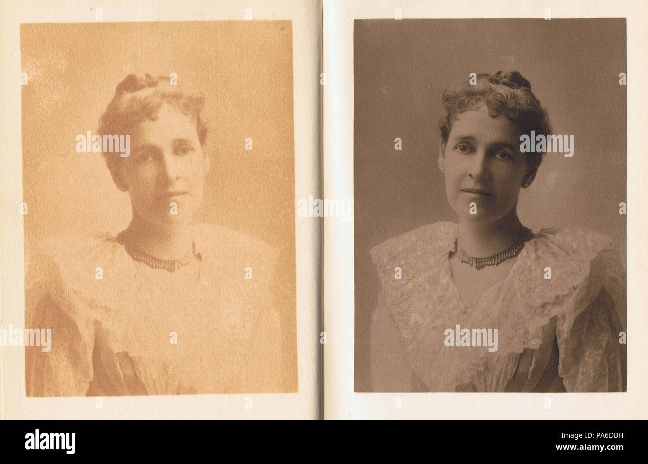 656 Florence Earle Coates platinum print and ghost image Stock Photo