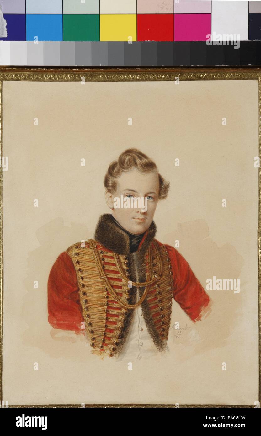 Prince Alexander Nikolayevich Dolgoruky (1819-1842). Museum: State Open-air Museum Pavlovsk Palace, St. Petersburg. Stock Photo