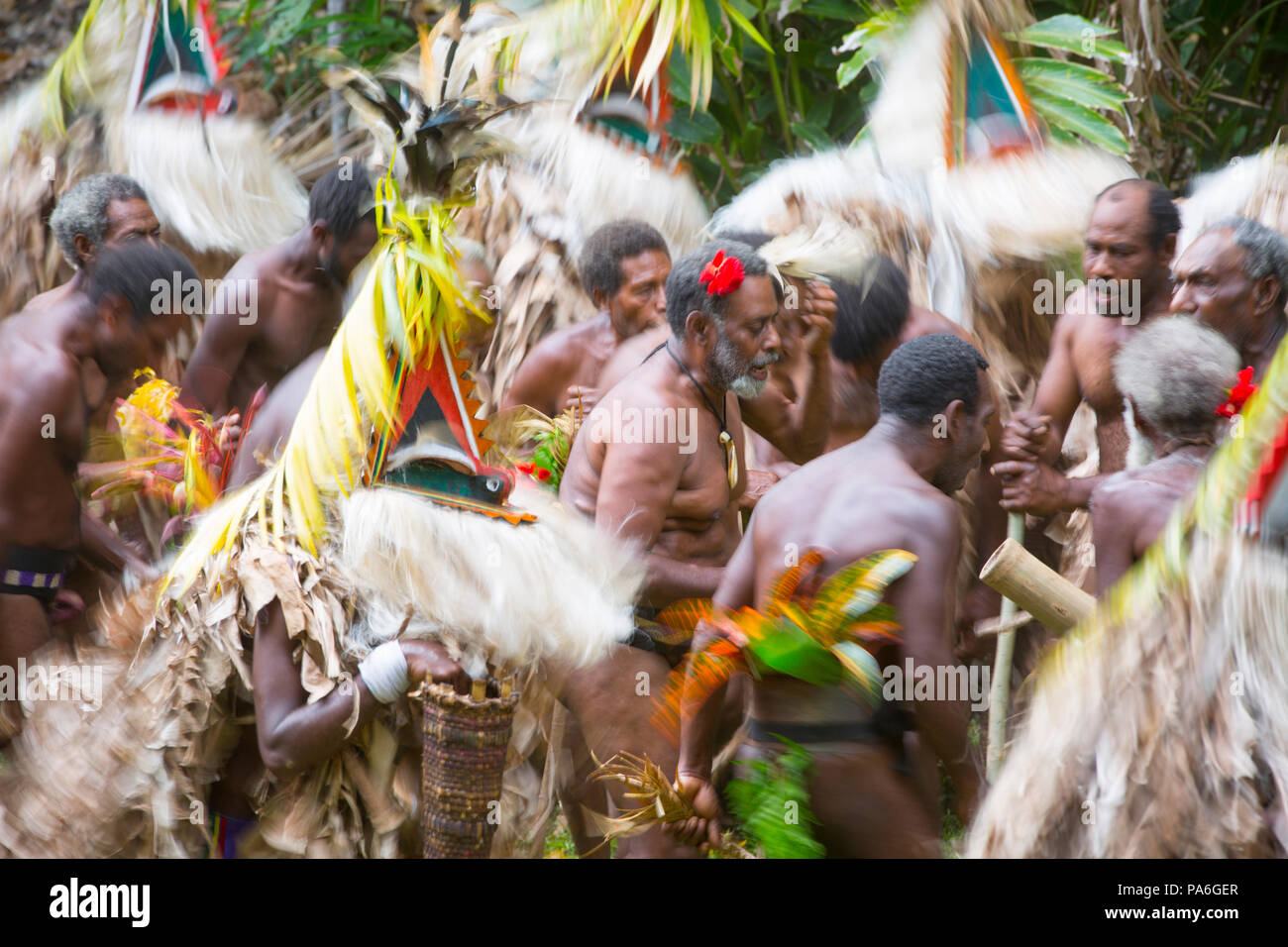 Rom Dance, Ambrym Island, Vanuatu Stock Photo