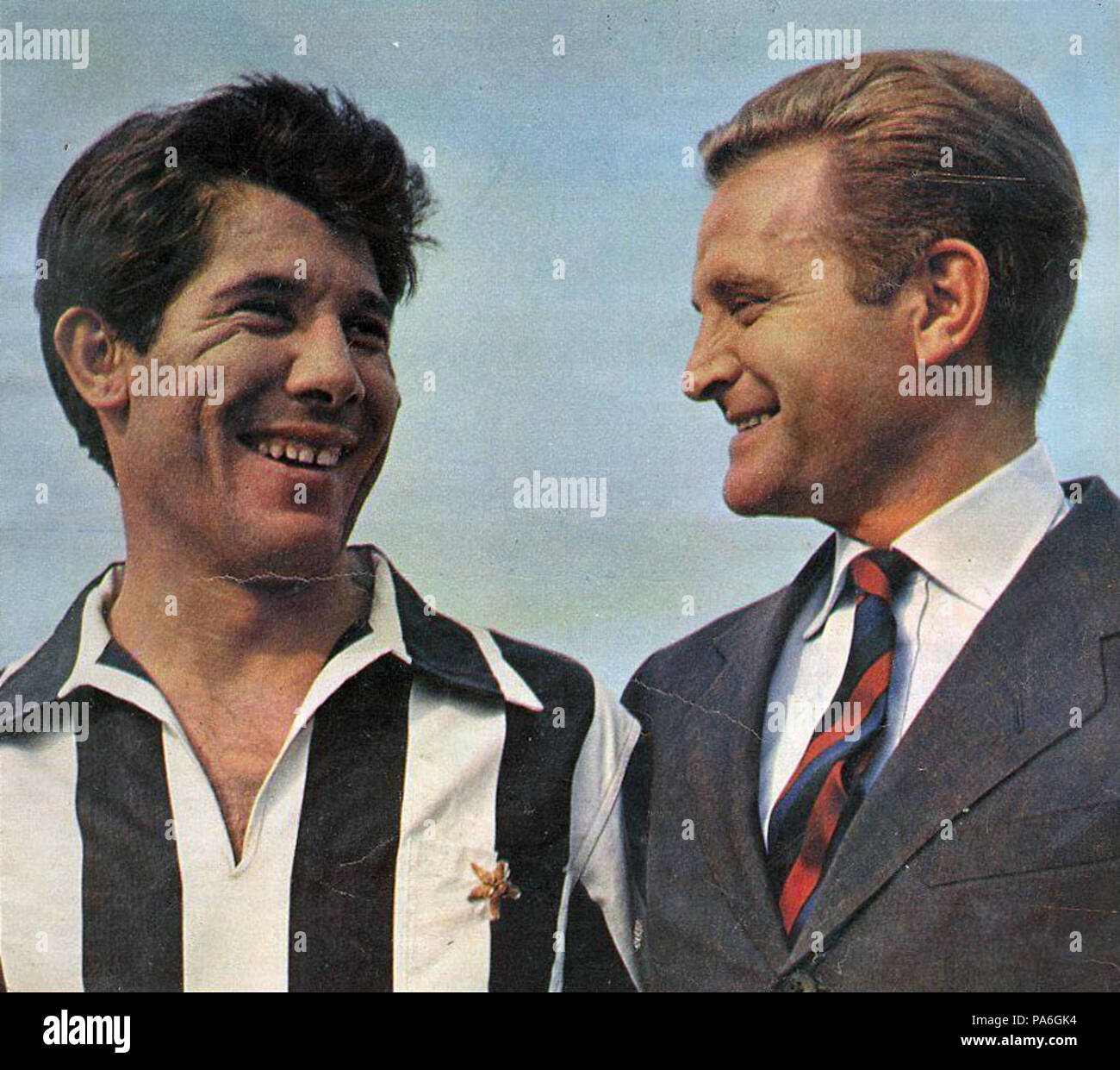142 Juventus FC 1963 Omar Sívori & Giampiero Boniperti Stock Photo