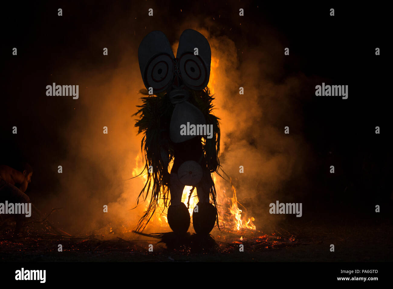 Baining Fire Dance, Papua New Guinea Stock Photo