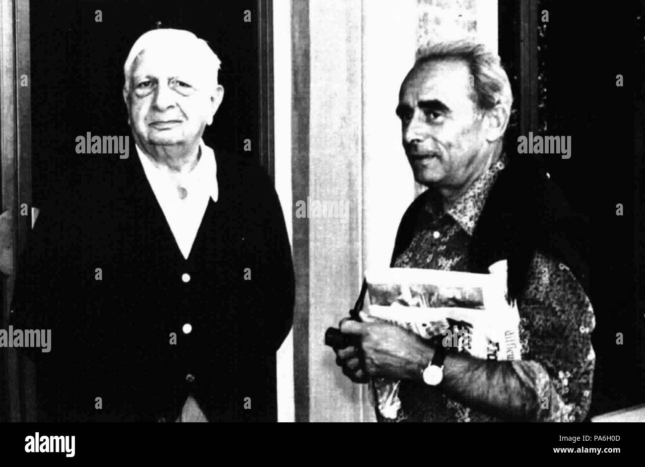 103 Giorgio De Chirico and René Clair Stock Photo