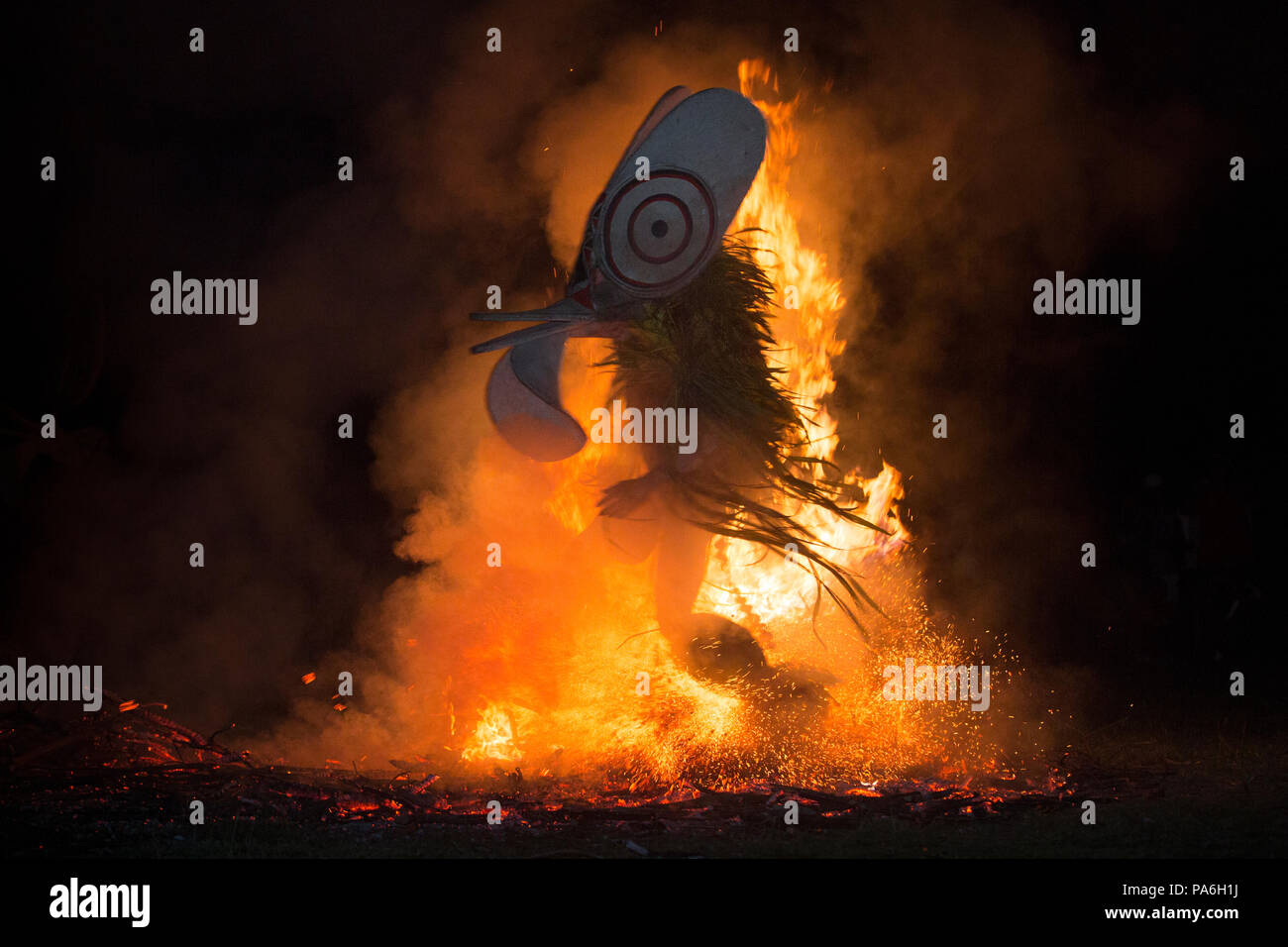 Baining Fire Dance, Papua New Guinea Stock Photo