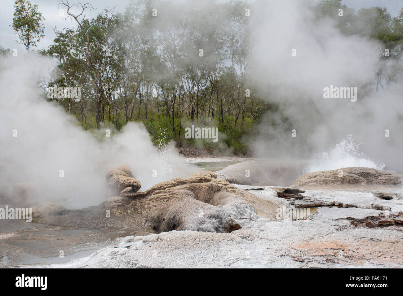 Fergusson Island Hot Springs, Papua New Guinea Stock Photo