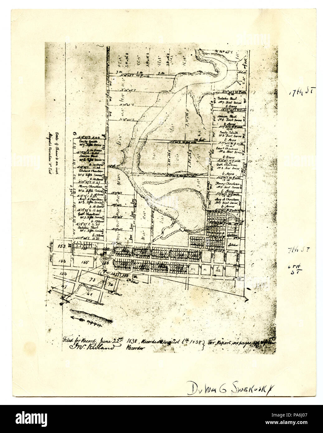 . English: Horizontal, black and white photograph of a drawing of the ...