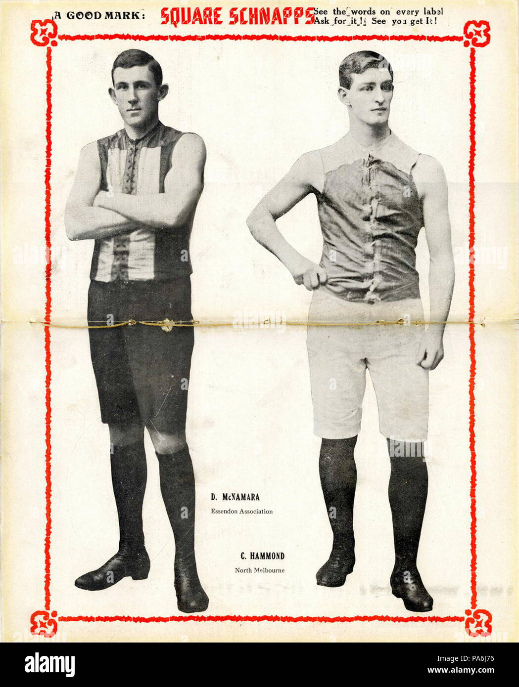 373 Dave McNamara and Charlie Hammond 1910 Stock Photo