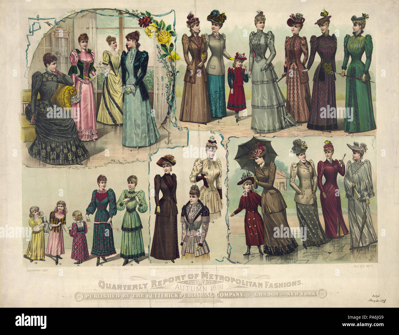 19th century fashion patterns hi-res stock photography and images - Alamy