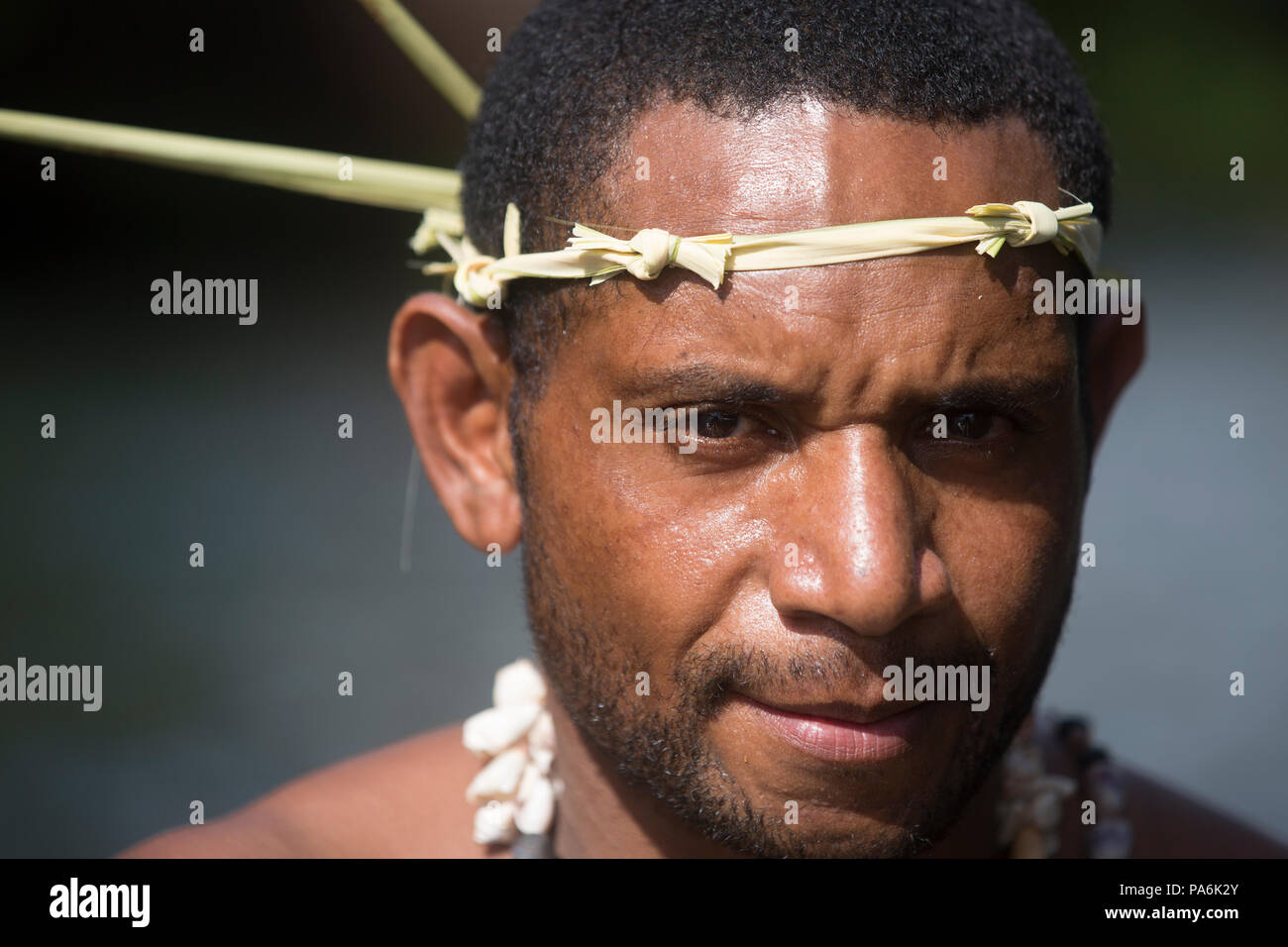 Tufi village, Papua New Guinea Stock Photo