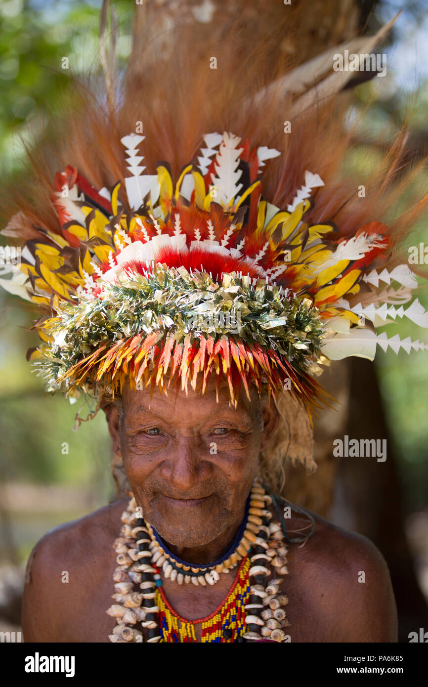 Tufi village, Papua New Guinea Stock Photo