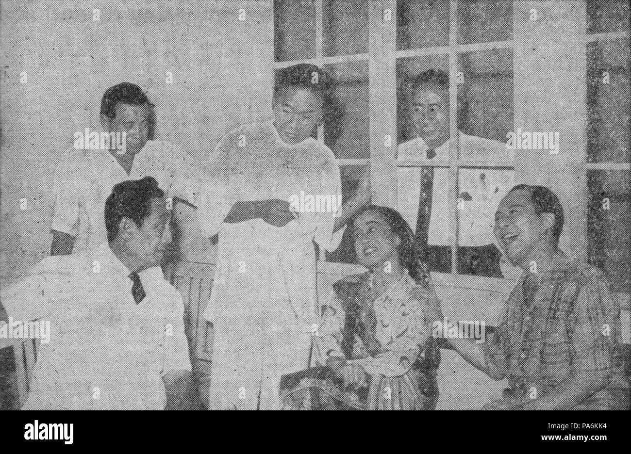 62 Dewi Dja with Astaman, Tan Tjeng Bok, Rd Ismail, and Ali Yugo, Dr Samsi, p15 Stock Photo