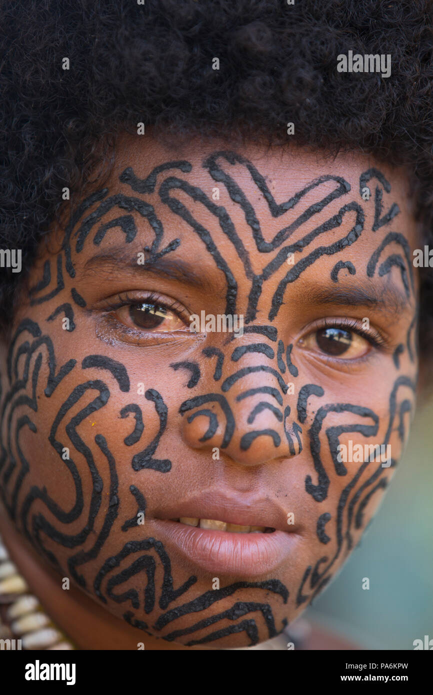 Tufi village, Papua New Guinea Stock Photo