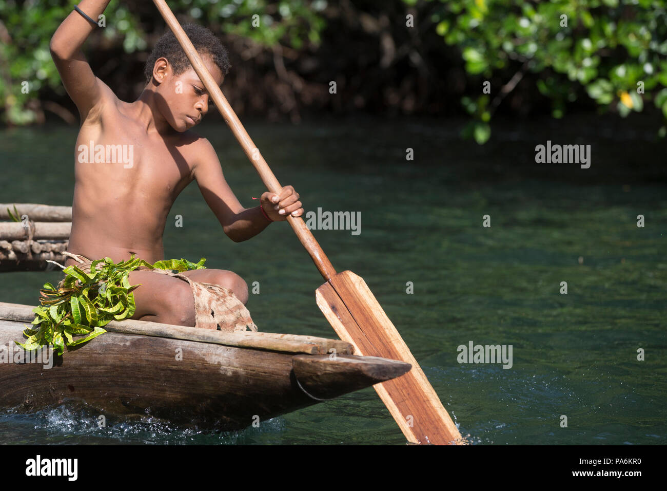 Tufi village, Papua New Guinea Stock Photo