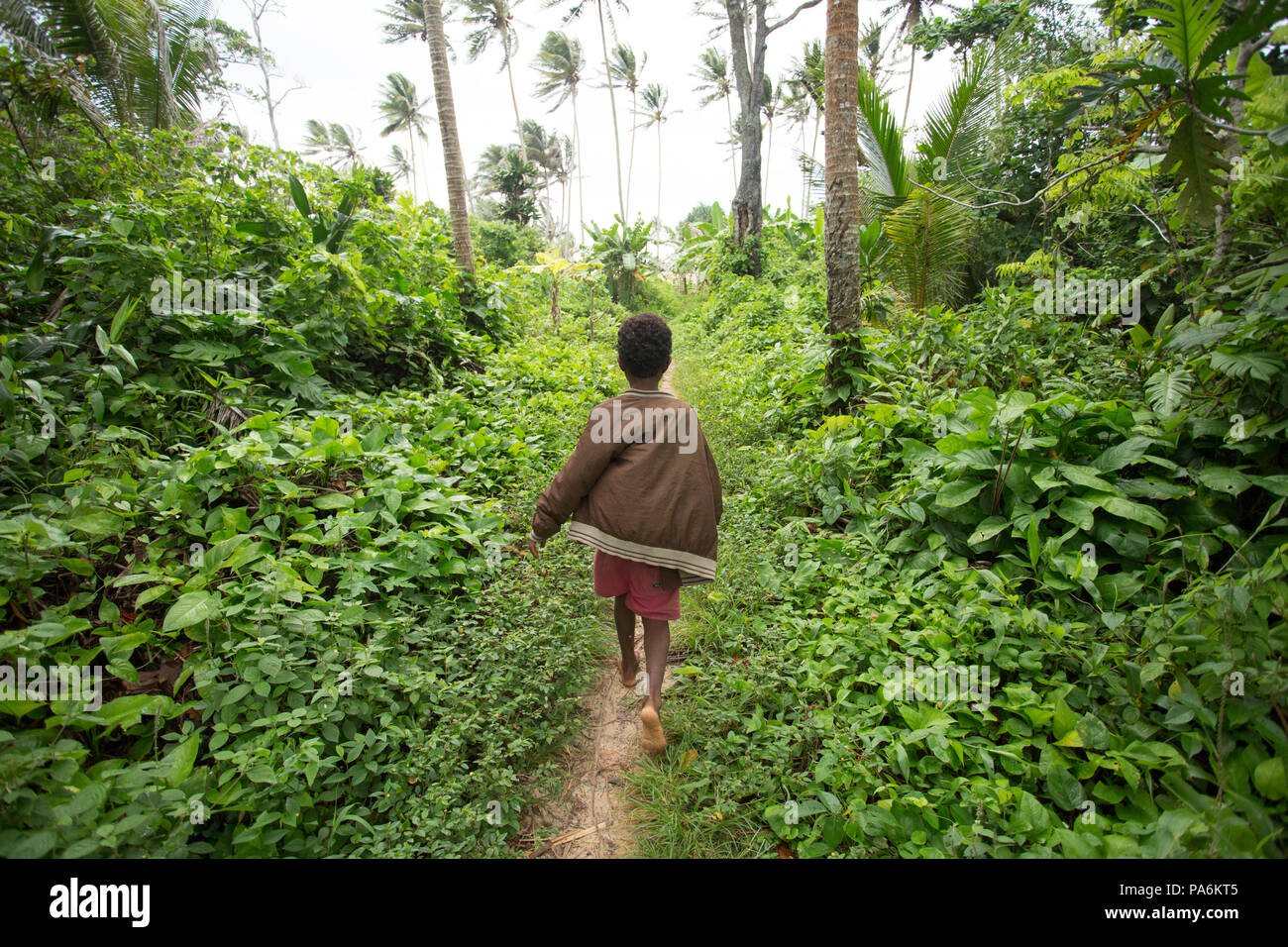 Boy on Yanaba Island, Papua New Guinea Stock Photo