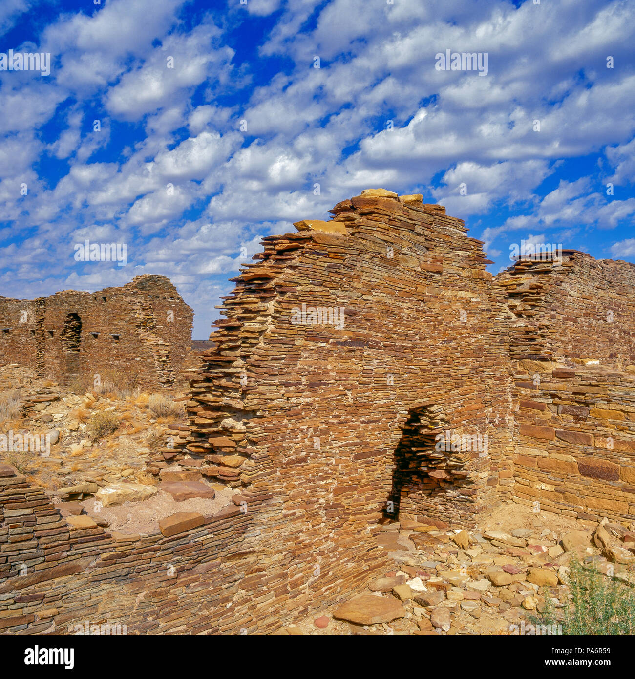 Ruins, Penasco Blanco, Chaco Culture National Historical Park, New