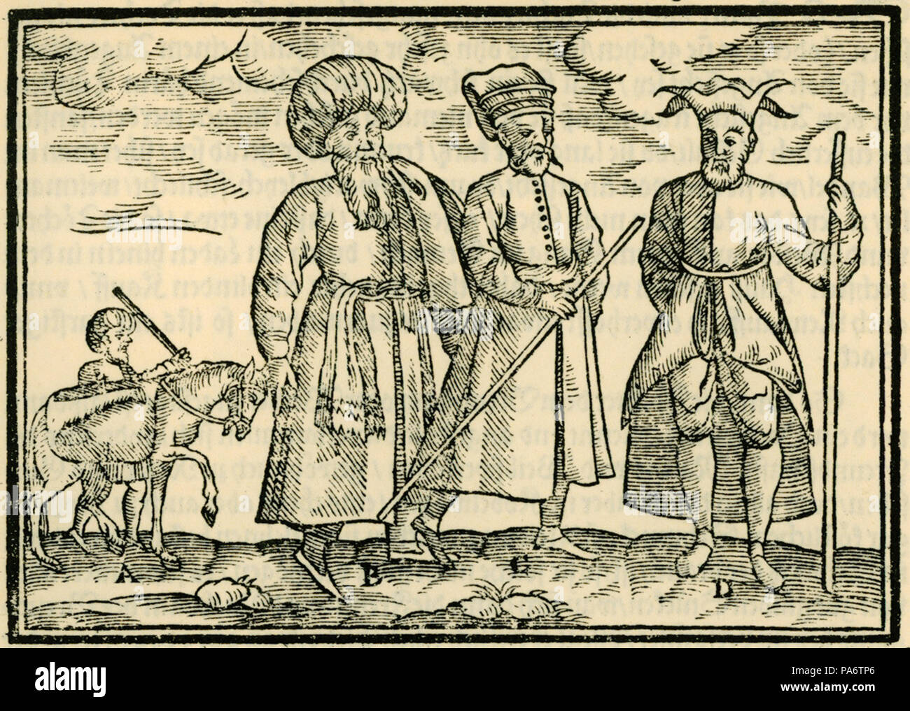 9 A Ein Saka oder Wassermann B-C Janitscharen - Schweigger Salomon - 1608 Stock Photo