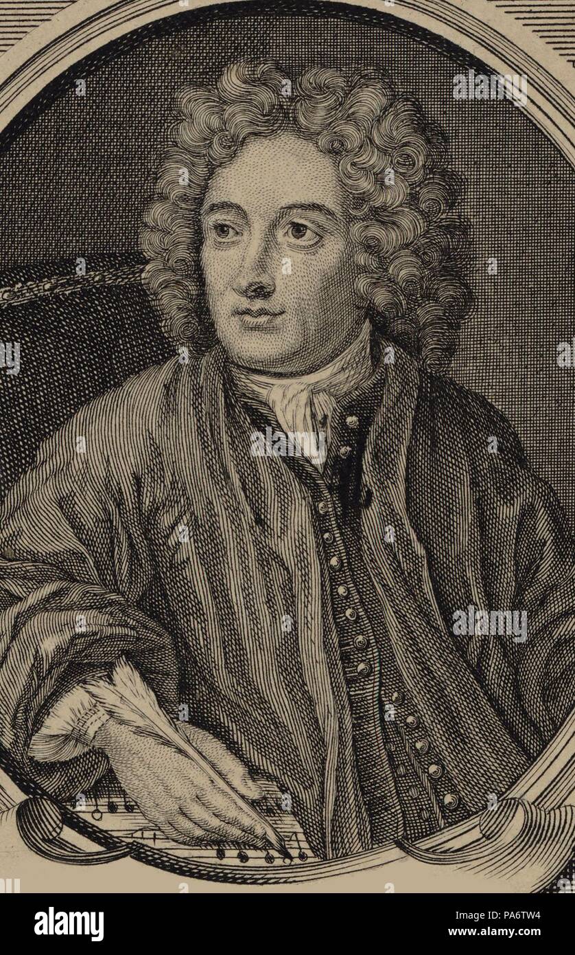 Portrait of the composer Arcangelo Corelli (1653-1713). Museum: PRIVATE COLLECTION. Stock Photo
