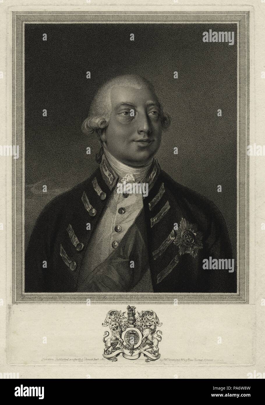King George III of the United Kingdom (1738-1820). Museum: PRIVATE COLLECTION. Stock Photo