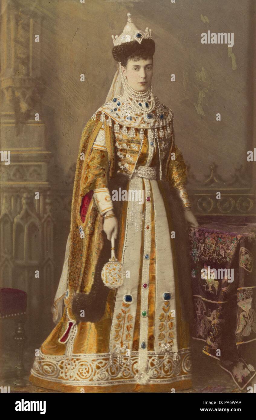 Portrait of Empress Maria Fyodorovna, Princess Dagmar of Denmark (1847-1928). Museum: Russian State Film and Photo Archive, Krasnogorsk. Stock Photo