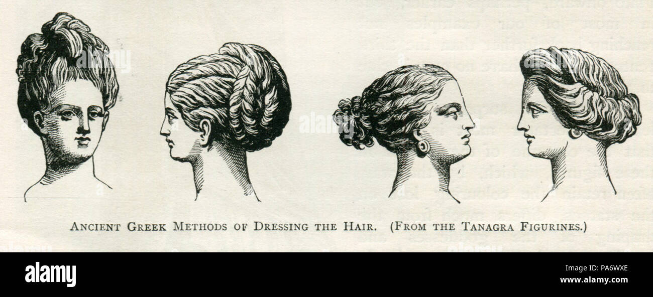19 Ancient Greek methods of dressing the hair (From the Tanagra ...