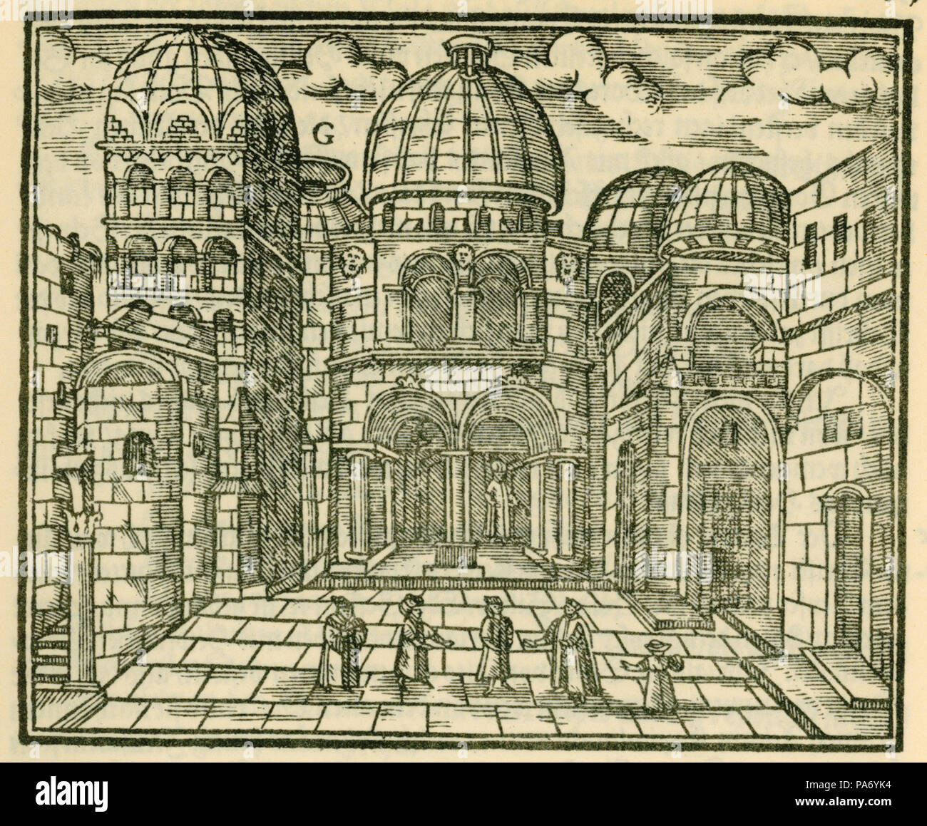 34 Beschreibung des H Grabs Tempel und desselben Heilthumb - Schweigger Salomon - 1608 Stock Photo