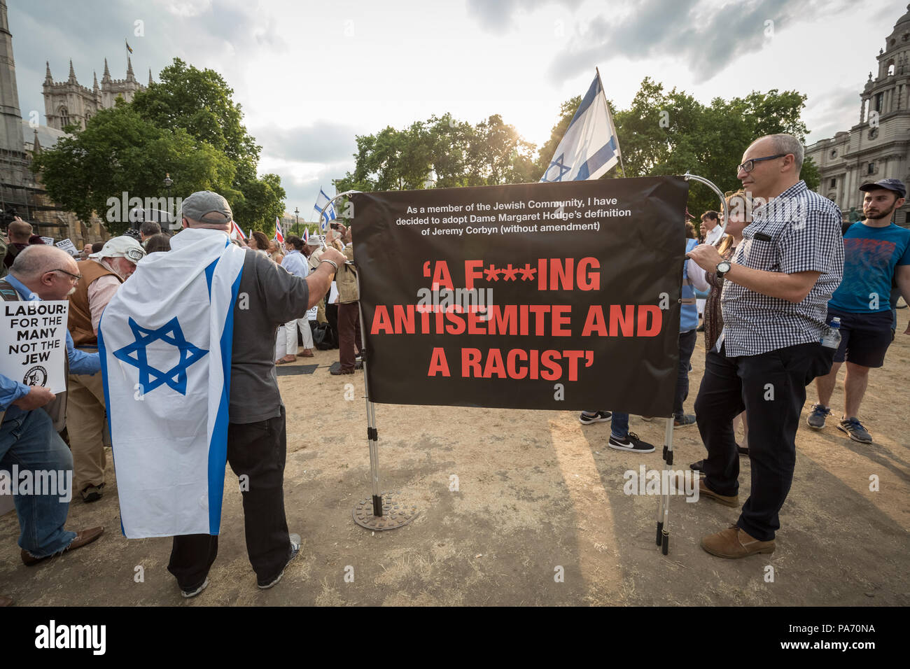 London Uk 19th July 2018 Demonstration In Parliament Square