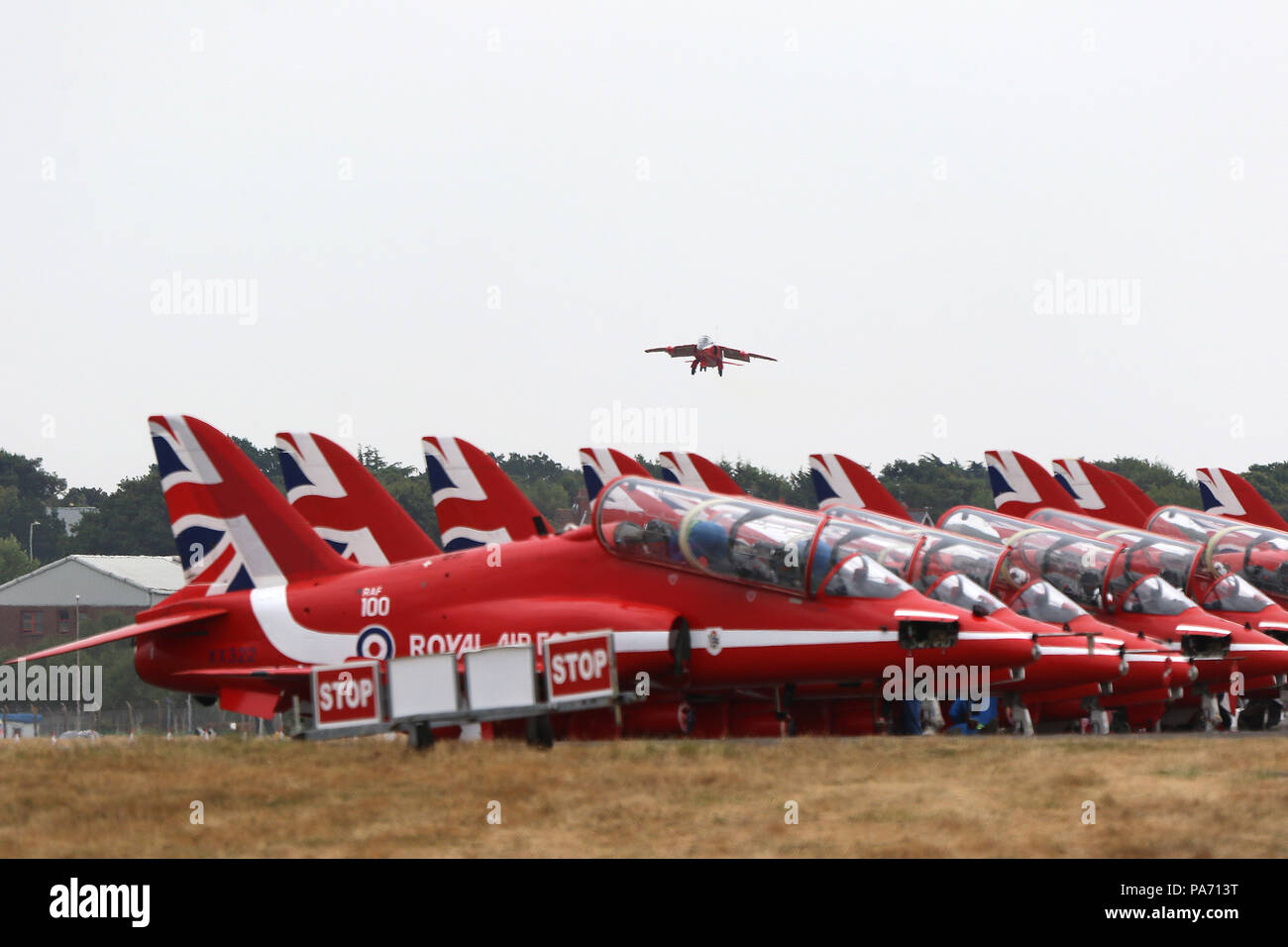 Farnborough Airport, Hampshire, UK. 20th July 2018. Folland Gnat T Mk1