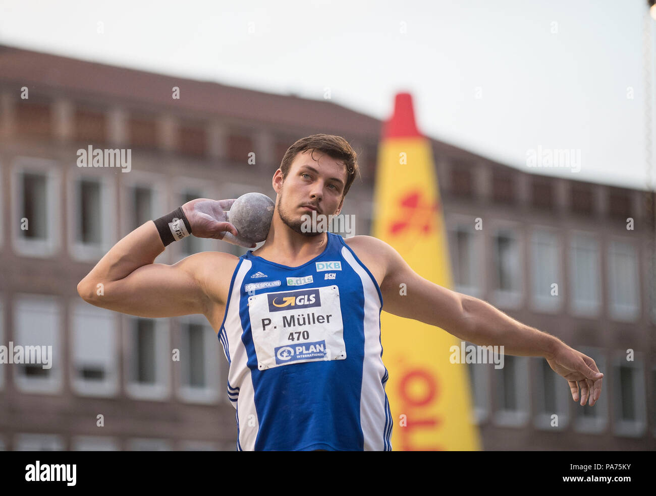 Nuremberg, Deutschland. 20th July, 2018. Patrick MUELLER (MuÌller), SC ...