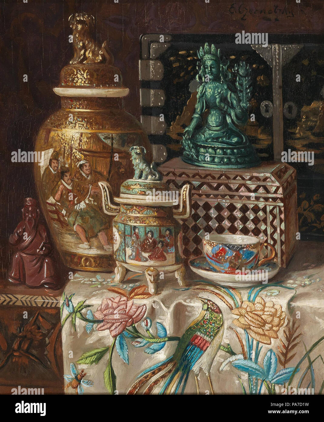 625 Ernst Czernotzky Asiatisches Tischstillleben Stock Photo - Alamy