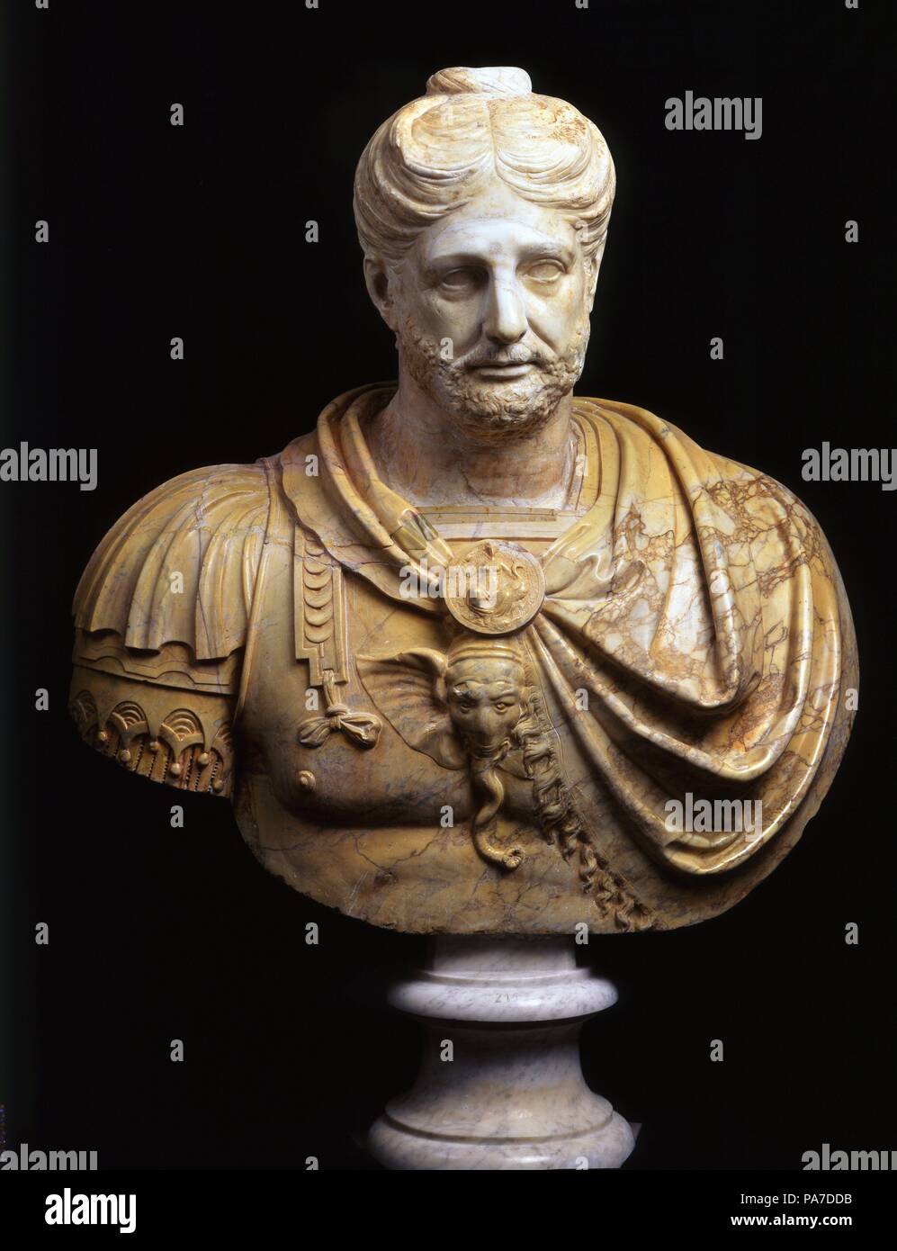 Bust of Hannibal Barca. Museum: State A. Pushkin Museum of Fine Arts, Moscow. Stock Photo