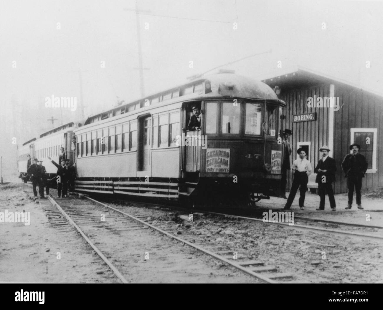 217 Boring, OR railway station Stock Photo