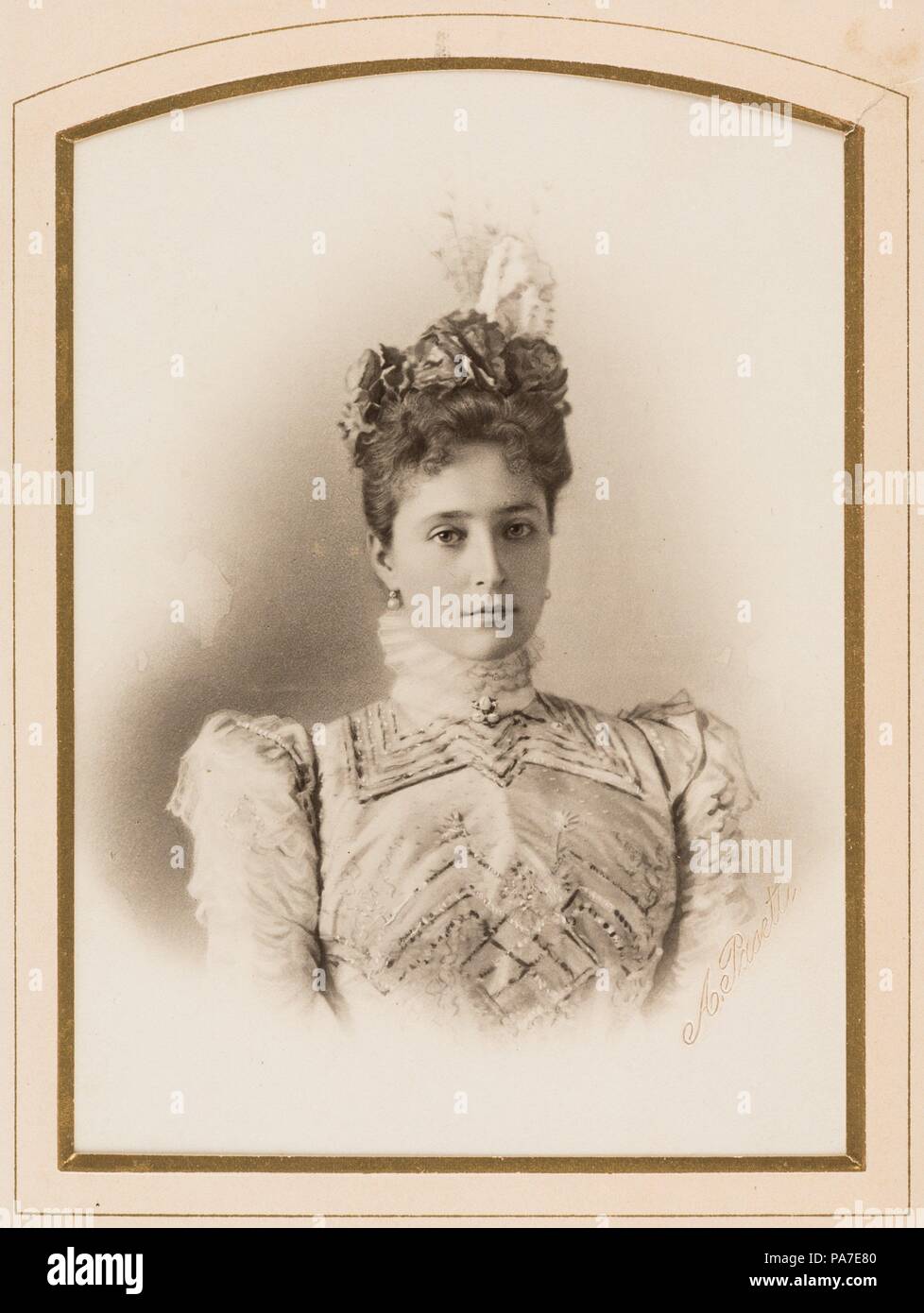 Princess of Hesse by Rhine, the Grand Duchess Elizabeth Fyodorovna of Russia. Museum: PRIVATE COLLECTION. Stock Photo