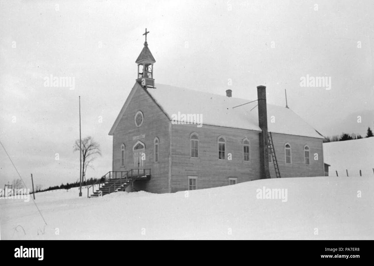 206 Premiere eglise de Saint-Jean-de-Brebeuf en 1938 Stock Photo