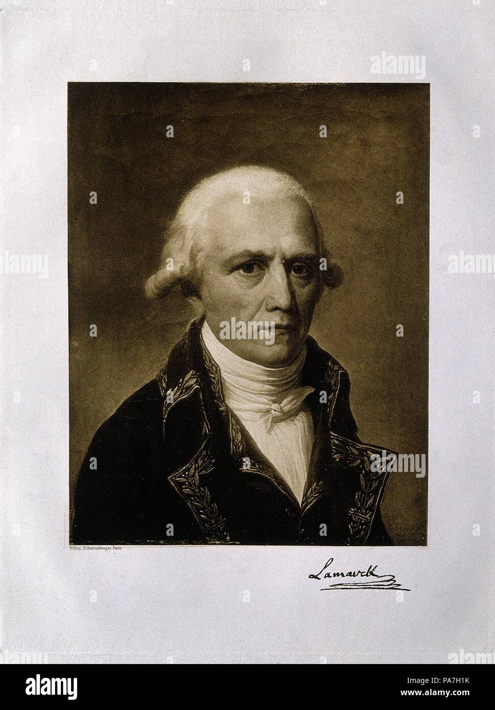 Jean-Baptiste Pierre Antoine de Monet, Chevalier de Lamarck (1744-1829).  Museum: PRIVATE COLLECTION Stock Photo - Alamy