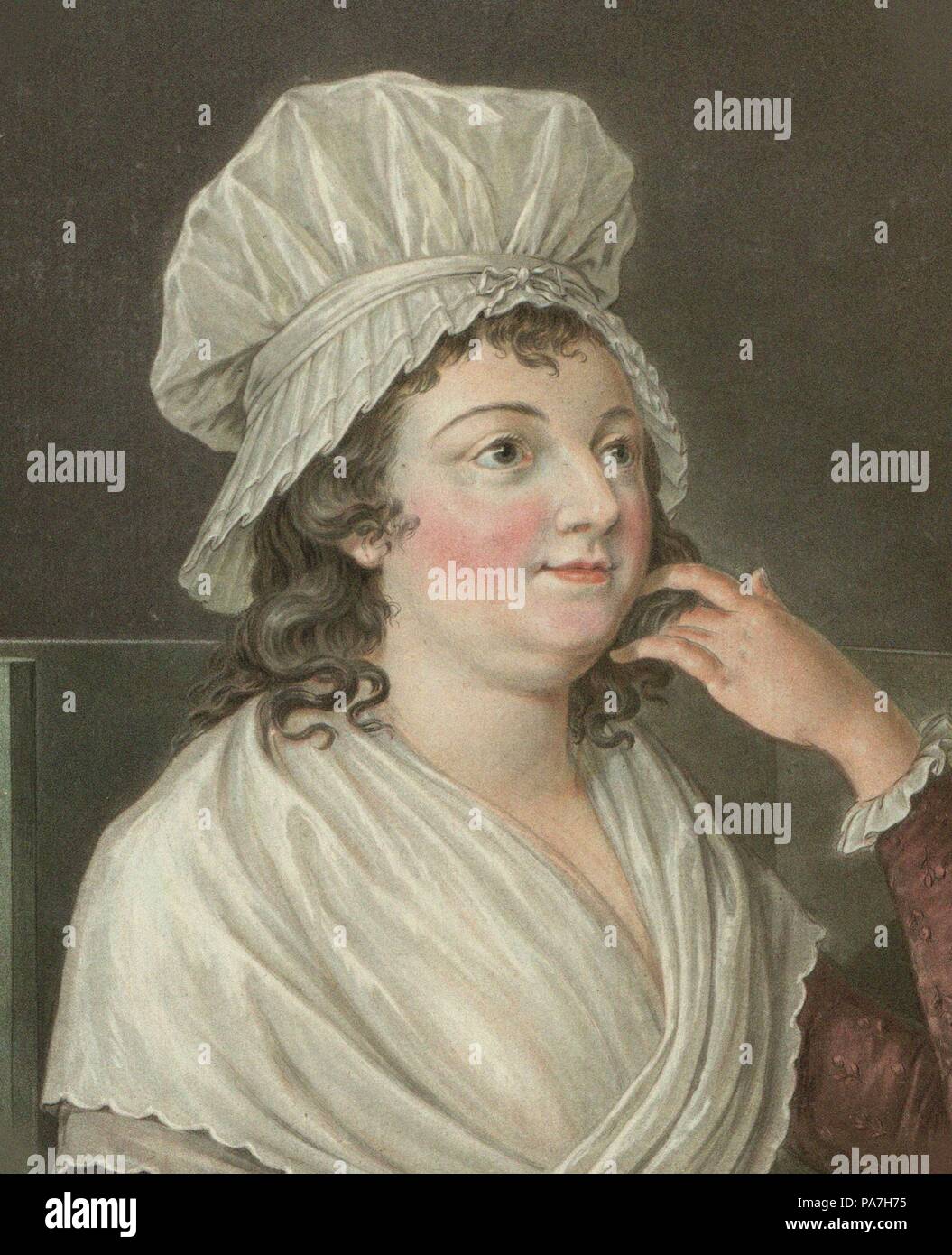 Portrait of Charlotte Corday (1768-1793). Museum: PRIVATE COLLECTION. Stock Photo